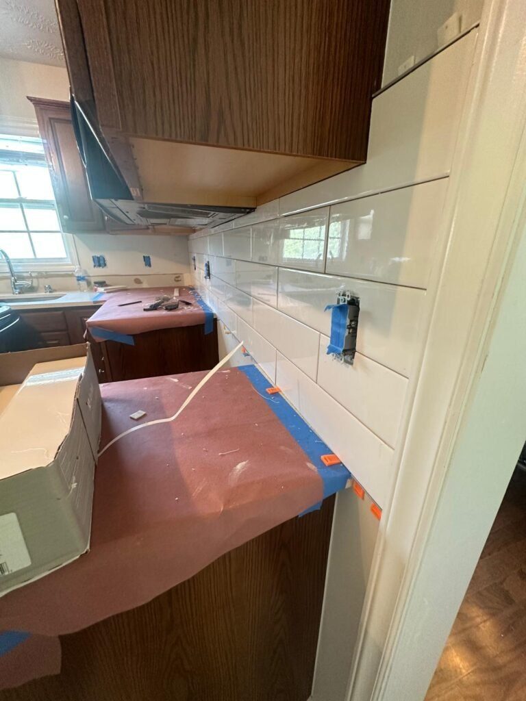 Cabinetry and tile work in a kitchen